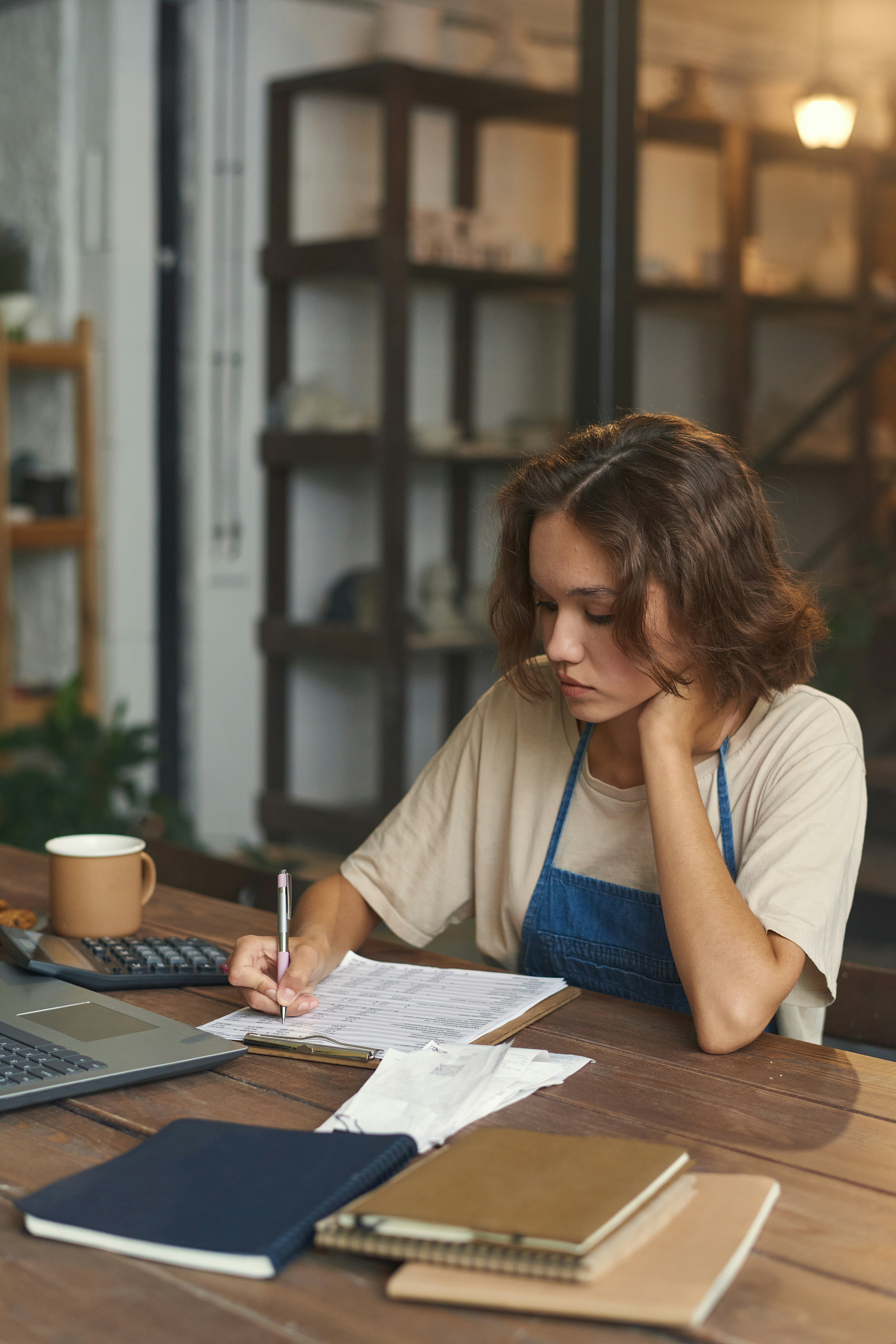 Business owner stressed by complex document requests